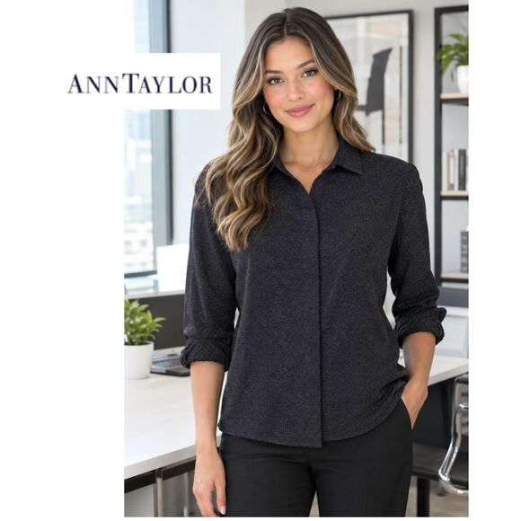 Ann Taylor Tops - Ann Taylor Concealed Button Down Blouse